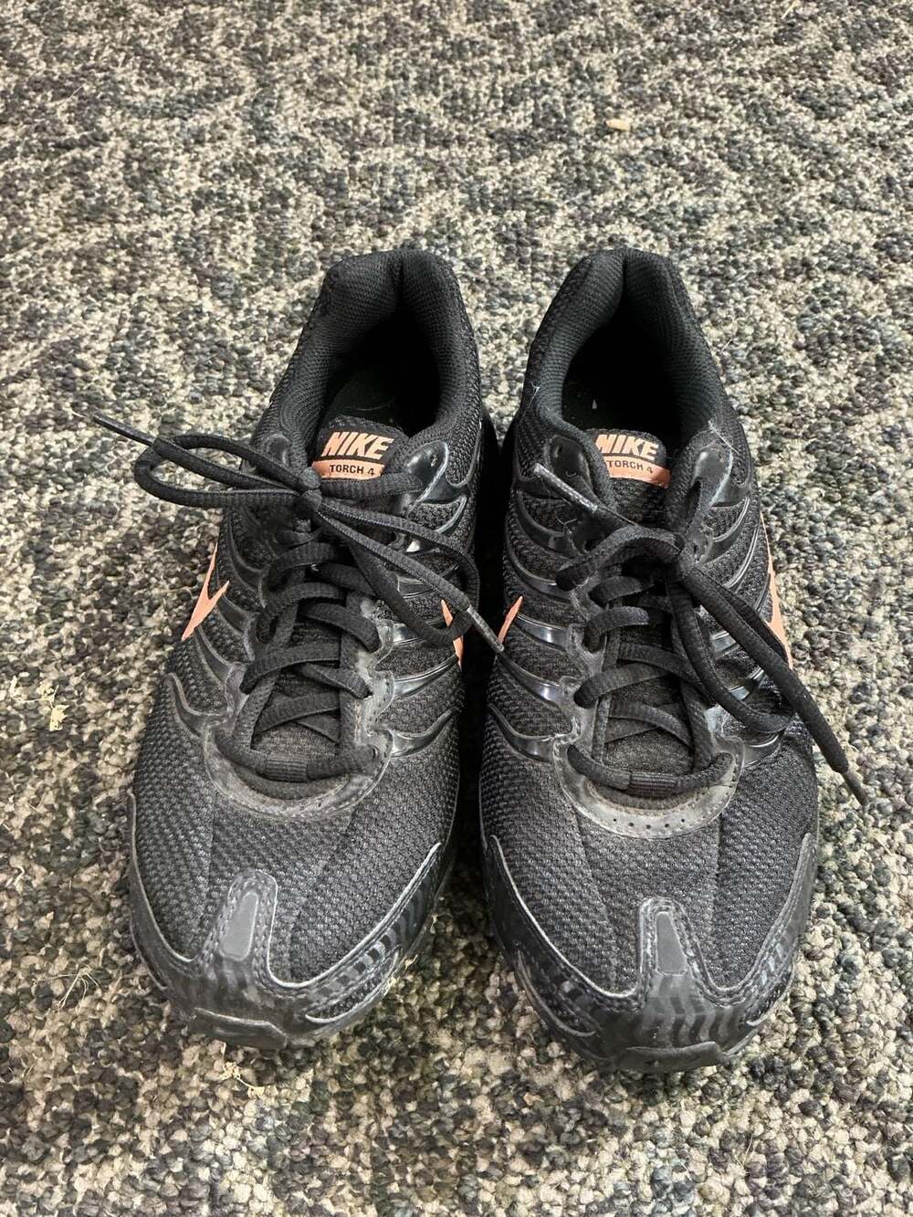 Nike Air Max Torch 4 Women's Running Shoes Black Rose Gold Size 7